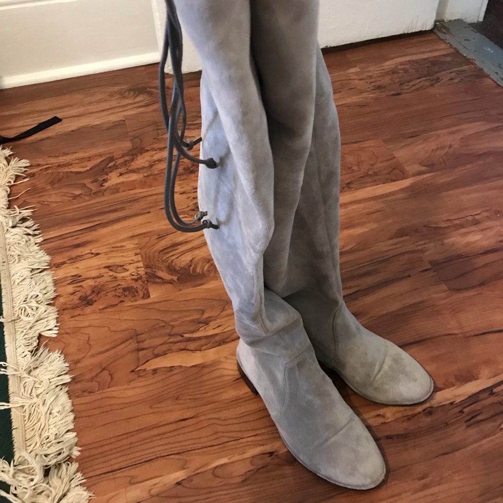 COPY - Stuart Weitzman Lowland Gray Suede 38/8